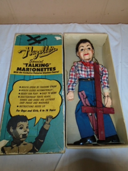 Hazelle's No 302-Cow Hand "Talking" Marionette