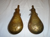 (2) Brass Powder Horns