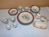 4 Place Setting of Snowman Dishes w/ Serving Pieces