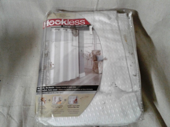 Hookless Shower Curtian and Liner