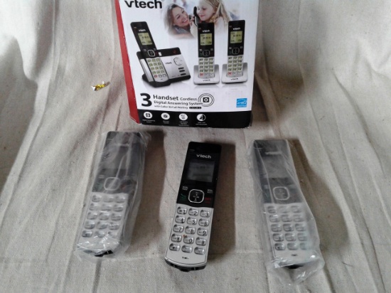 Vtech Three Cordless Phone Answering System