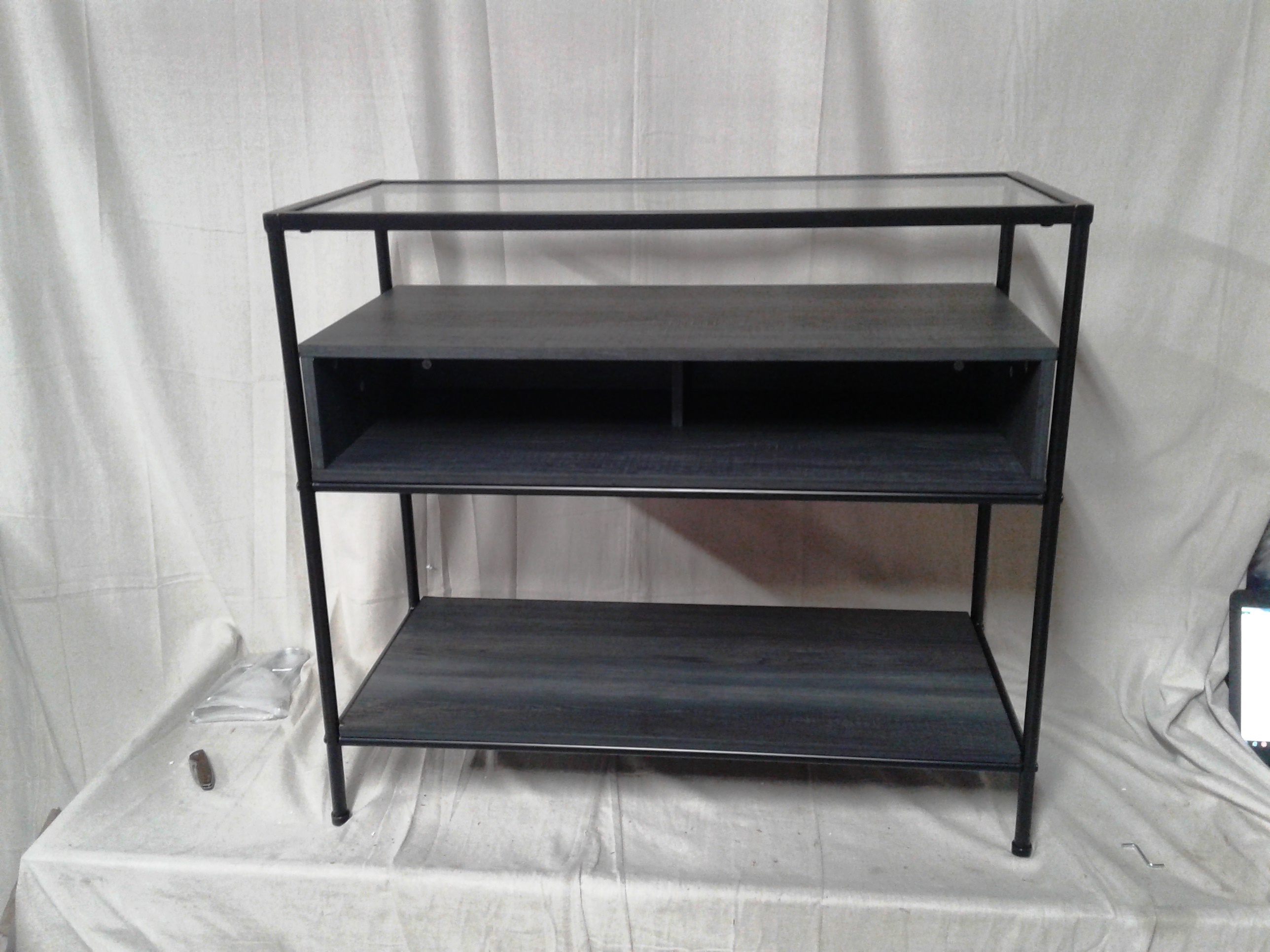 Fulham glass top console on sale table