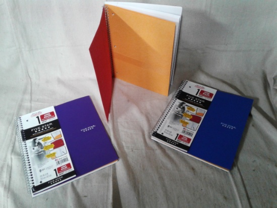 Qty. 3 Wide Ruled 100 Sheet Notebooks