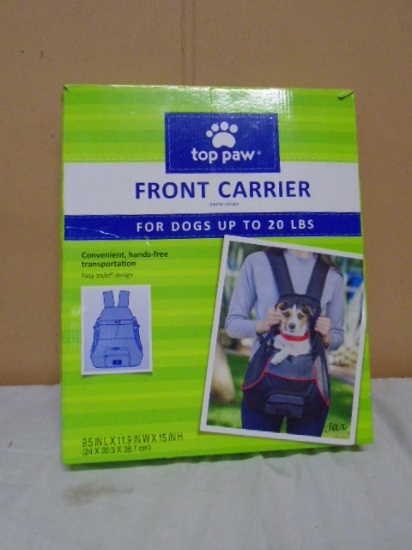 Top Paw Front Carrier For Dogs up to 20lbs