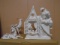Grandeur Noel 3 Pc. Porcelain Santa Set