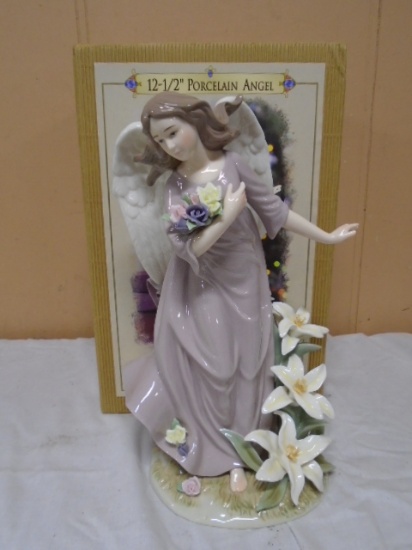 Grandeur Noel 12 1/2" Porcelain Angel w/Box