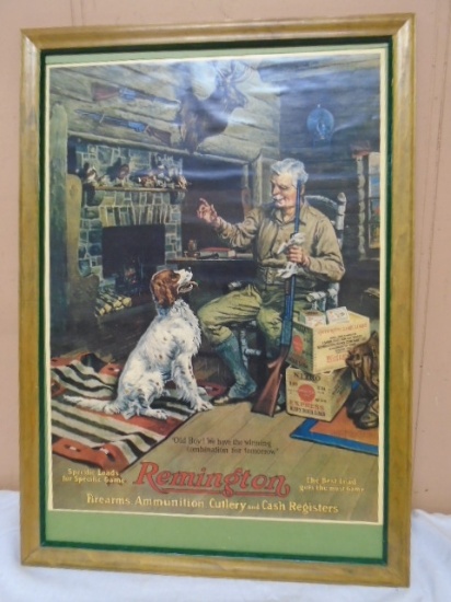 Framed Remington Advertisement