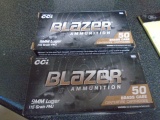 CCI Blazer (2) 50 Round Boxes of 9mm Luger