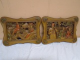 Pair of Burwood Products Wall Décor Pieces