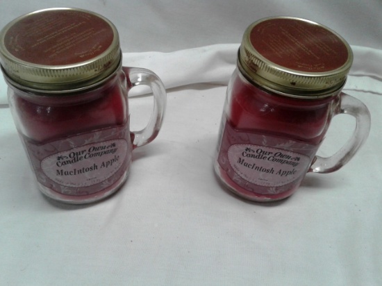 Pair of 100 hour scented candles