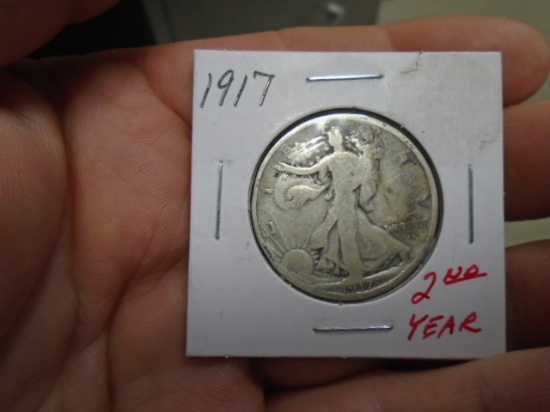 1917 Walking Liberty Half Dollar