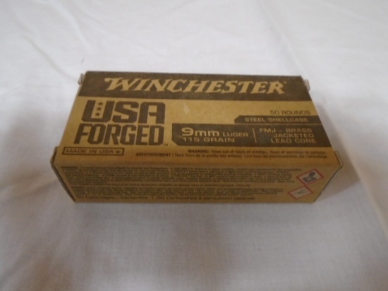 Winchester 50 Round Box of 9mm Luger