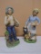 Grandma and Grandpa Bisque Statues