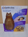 Comfort Zone Ultrasonic Cool Mist Humidifier w/3 Fun Spouts