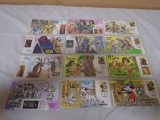 (12) Star Wars and Disney First Day of Issue Stamps on Cards