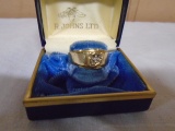 10kt Gold Ring- Size 9 3/4-4.2gm-Small Diamond