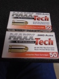 Max Tech (2) 50 Round Boxes of .380 Auto