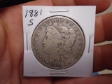 1881 S Mint Morgan Silver Dollar