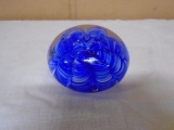 Joe Rice 1989 Glass Paperweight