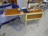 Kenmore Sewing Machine in Cabinet w/ Accessories