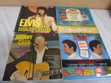 3 Elvis Albums and 7 Johnny Cash Albums