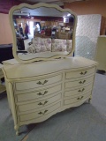 Dixie Furniture 6 Drawer Dresser w/Mirror