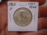 1963 D Mint Franklin Half Dollar