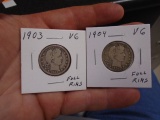 1903 and 1904 Barber Quarters
