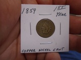 1859 Copper Nickel Cent