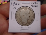 1907 O Mint Barber Half Dollar