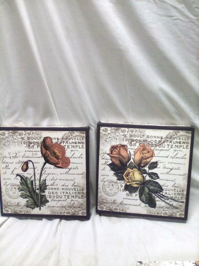 Floral Canvas Wall Art Pieces