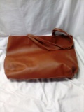 Brown Faux Leather Purse