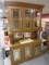 Beautiful 2 Pc. Double Lighted Glass Front Hutch