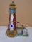 Glass Panel Lighted Lighthouse