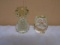 2 Glass Owl Paperweights