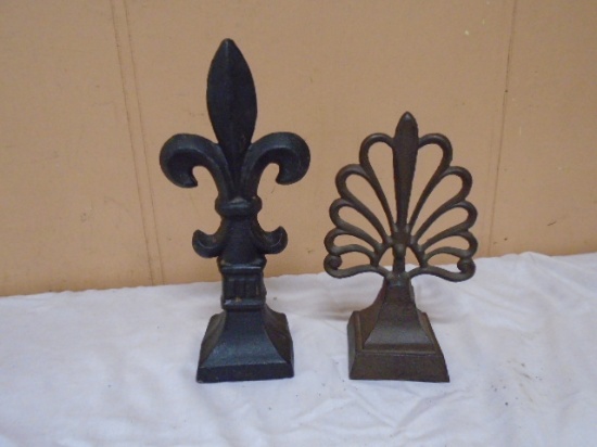 (2) Cast Iron Decorative Pieces