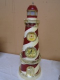 Lighthouse w/Clock and Thermometer