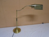 Adjustable Height Brass Desk Lamp