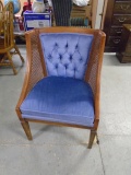 Cane Side Fireside Upholstered Chair