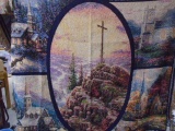 Religious Needlepoint Throw