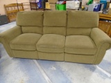 Beautiful Light Brown Dual Reclining Sofa