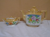 Vintage Teapot and  Sugar Bowl