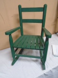 Wooden Painted Child's Rocker