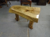 Beautiful Custom Built Log Bench