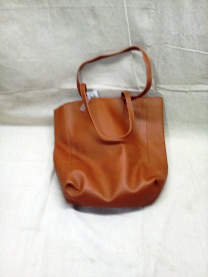 Brown Faux Leather Purse