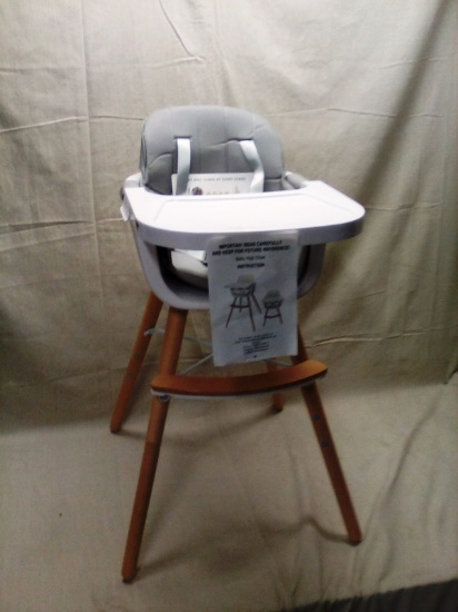 Wooden Leg Baby High Chair