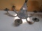 Galvanized Metal Hanging Light Fixture w/ 6 Candle Holders