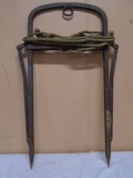 Antique Hay Bale Harpoon Bale Lifter w/Rope