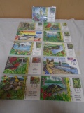 11 Hawiian First Day of Issue Stamps w/ Envelopes