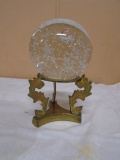 Godlinger Silver Art Co/ Paperweight on Brass Stand